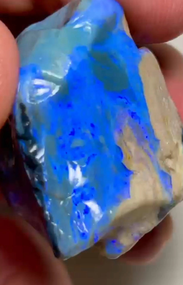 Huge Monster size Bright Miners Select Seam opal rough 200.00cts Lighting Ridge Stunner here to cut & polish  48.000 x 33.000 x 27.000 mm NEW918