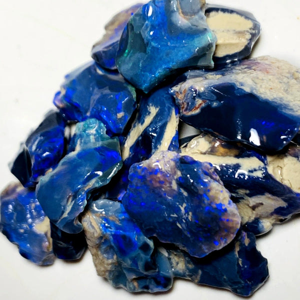 Lightning Ridge Rough Opal Parcel 67cts Black & Dark Select High Grade Bright Lovely colourful material for cutters 20x15x5mm to12x8x3mm WSY96