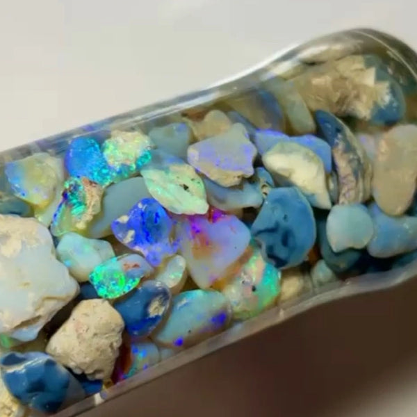 Knobby Seam & Fossil opal rough Lightning Ridge 235.00cts Lots Bright Colours to go at 20x18x12 to 6x5x4mm NEW910