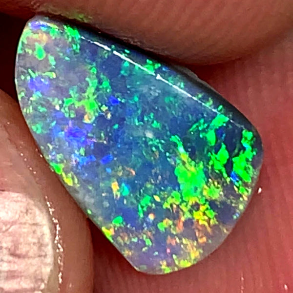 Australian Opal Rub Rough Preform Gem Grade Dark Crystal Rub / Preform 1.75cts Jewellery Grade Lots of Lovely Vibrant & bright Multifires 14x8x1mm WAC02