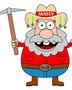 Matey the Miner Logo . The Brand Mascot for Opal Fever Mate Rough Black Opal wholesaler