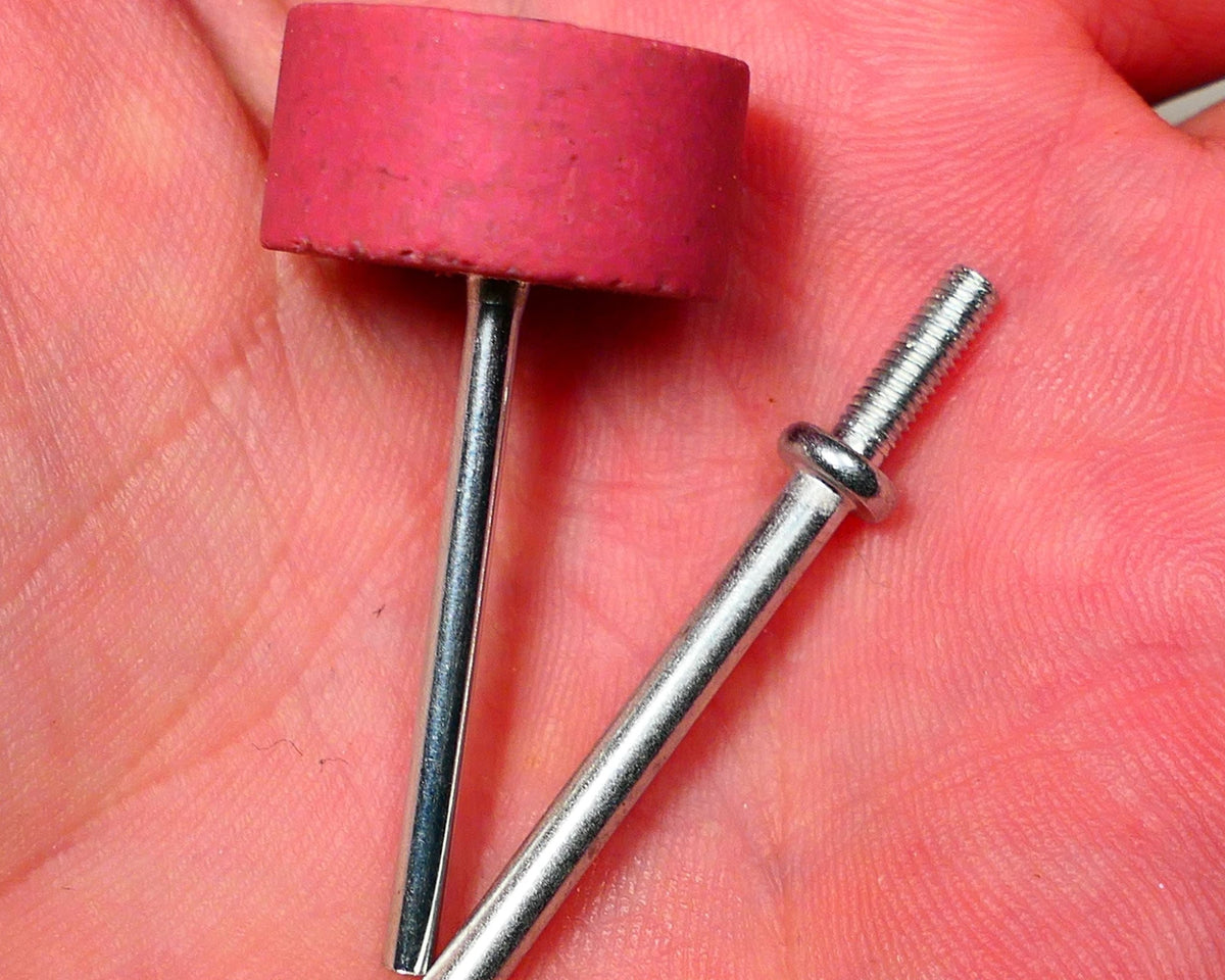 PULSAR DIAMOND® Mk2 Little Ripper™ Hub Drive Diamond Resin Wheels 7 Piece Sets 200Grit to 10,000 Grit IN STOCK READY TO SHIP 2.35mm or 3mm mandrels 20x10mm Soft-Touch Resin Lapidary Burr For Rotary Tools carving