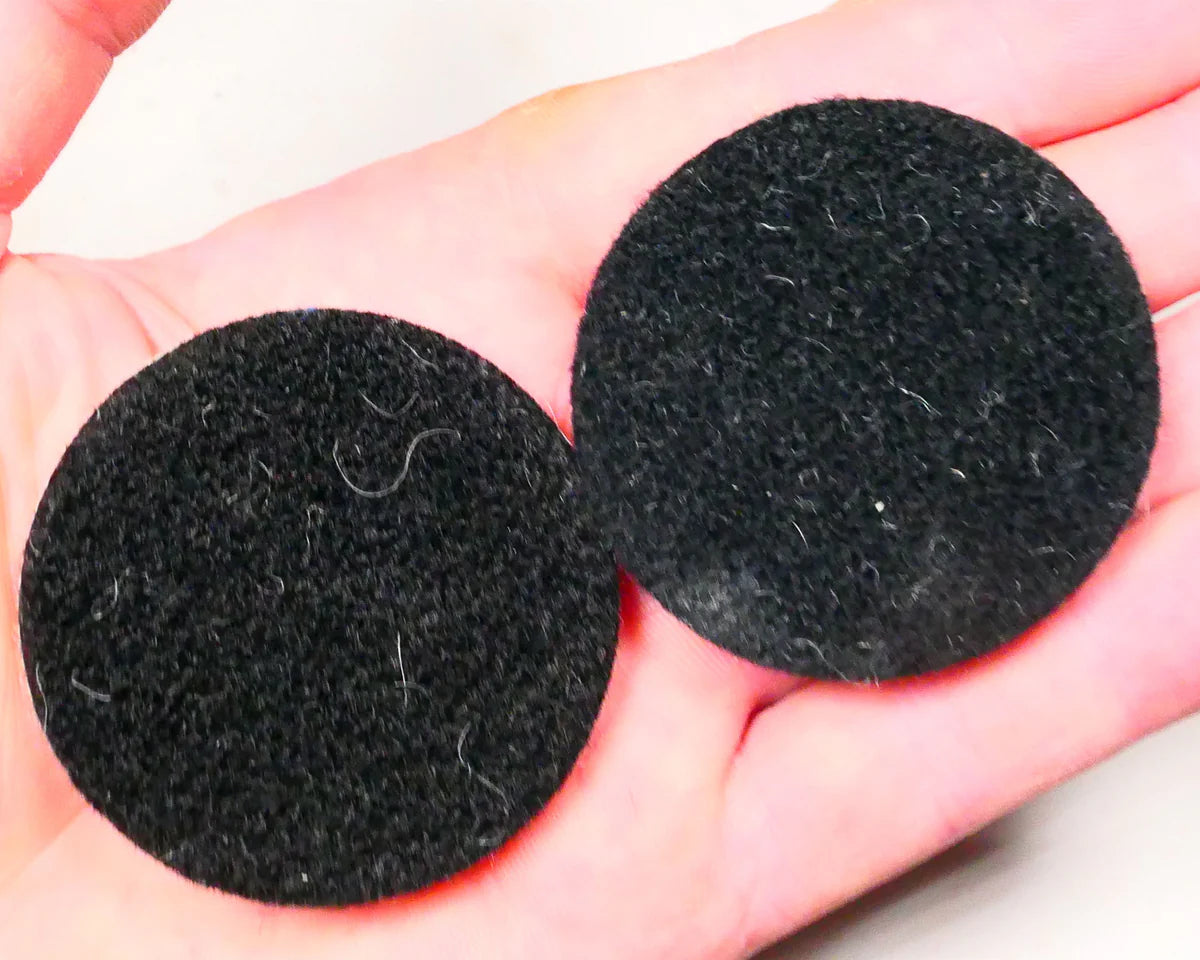 PULSAR DIAMOND® Little Lapper 2"/50mm Felt Polishing Wheels for Cerium oxide and Diamond paste Hook & Loop Backed Pack of 2 Lapidary Rocks Glass