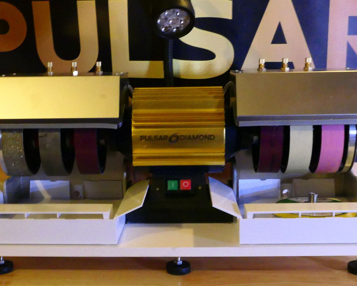 PULSAR DIAMOND® Gold Anodised Aluminium Motor Cooler / Heat Sink Fits various  6"/150mm Cabbing Machines Like Pulsar / Vevor / Cab King / Others Pimp Your Lapidary machine Now