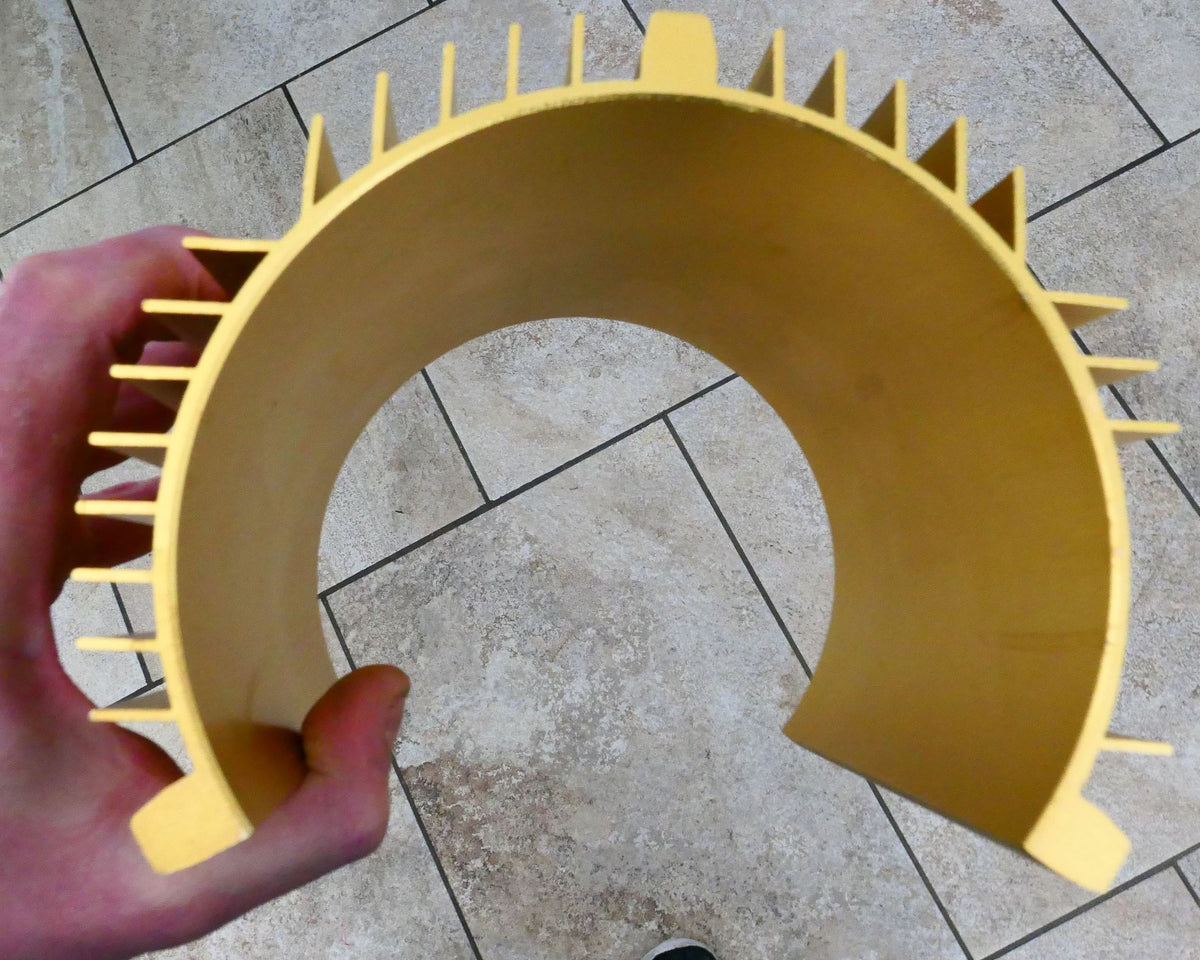 PULSAR DIAMOND® Gold Anodised Aluminium Motor Cooler / Heat Sink Fits various  6"/150mm Cabbing Machines Like Pulsar / Vevor / Cab King / Others Pimp Your Lapidary machine Now