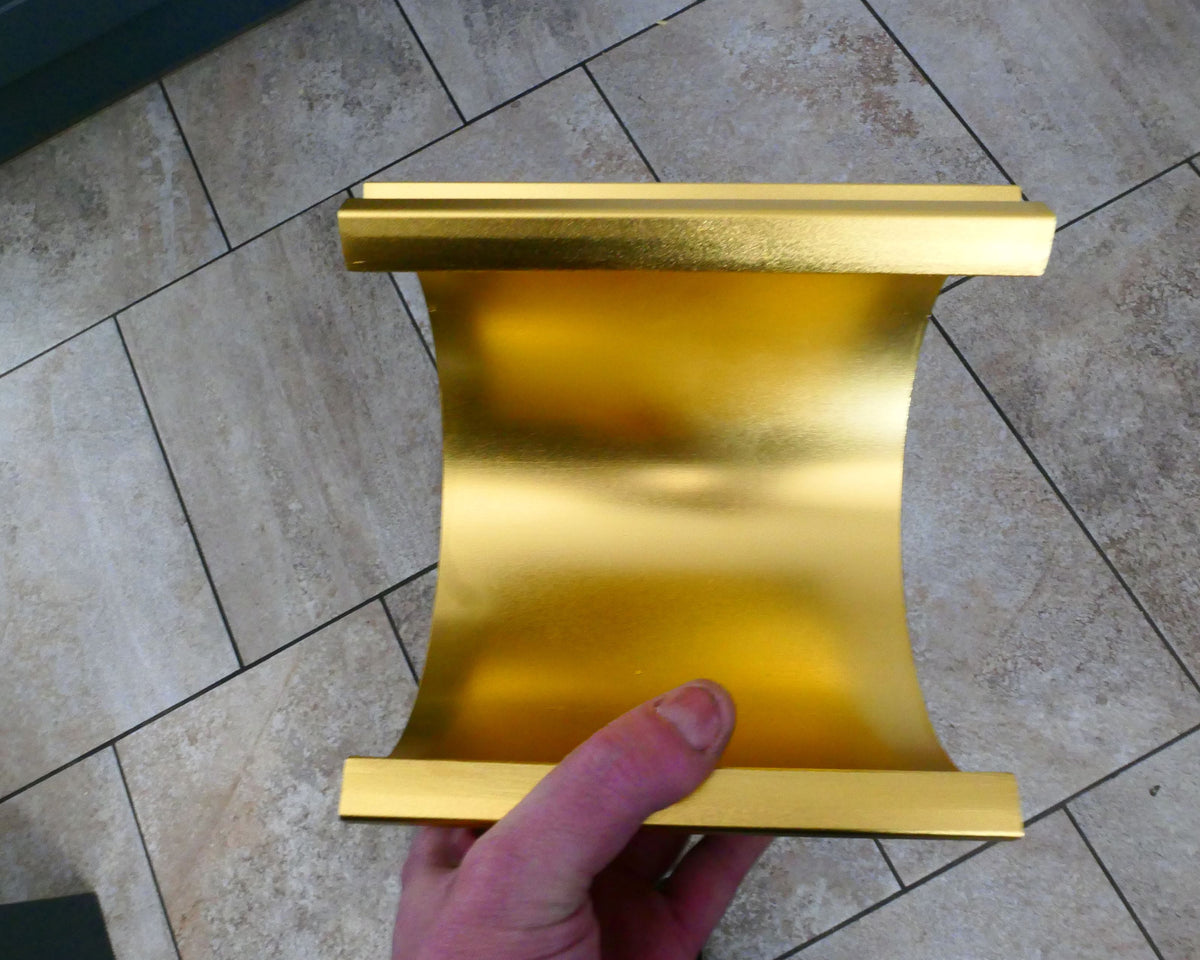 PULSAR DIAMOND® Gold Anodised Aluminium Motor Cooler / Heat Sink Fits various  6"/150mm Cabbing Machines Like Pulsar / Vevor / Cab King / Others Pimp Your Lapidary machine Now