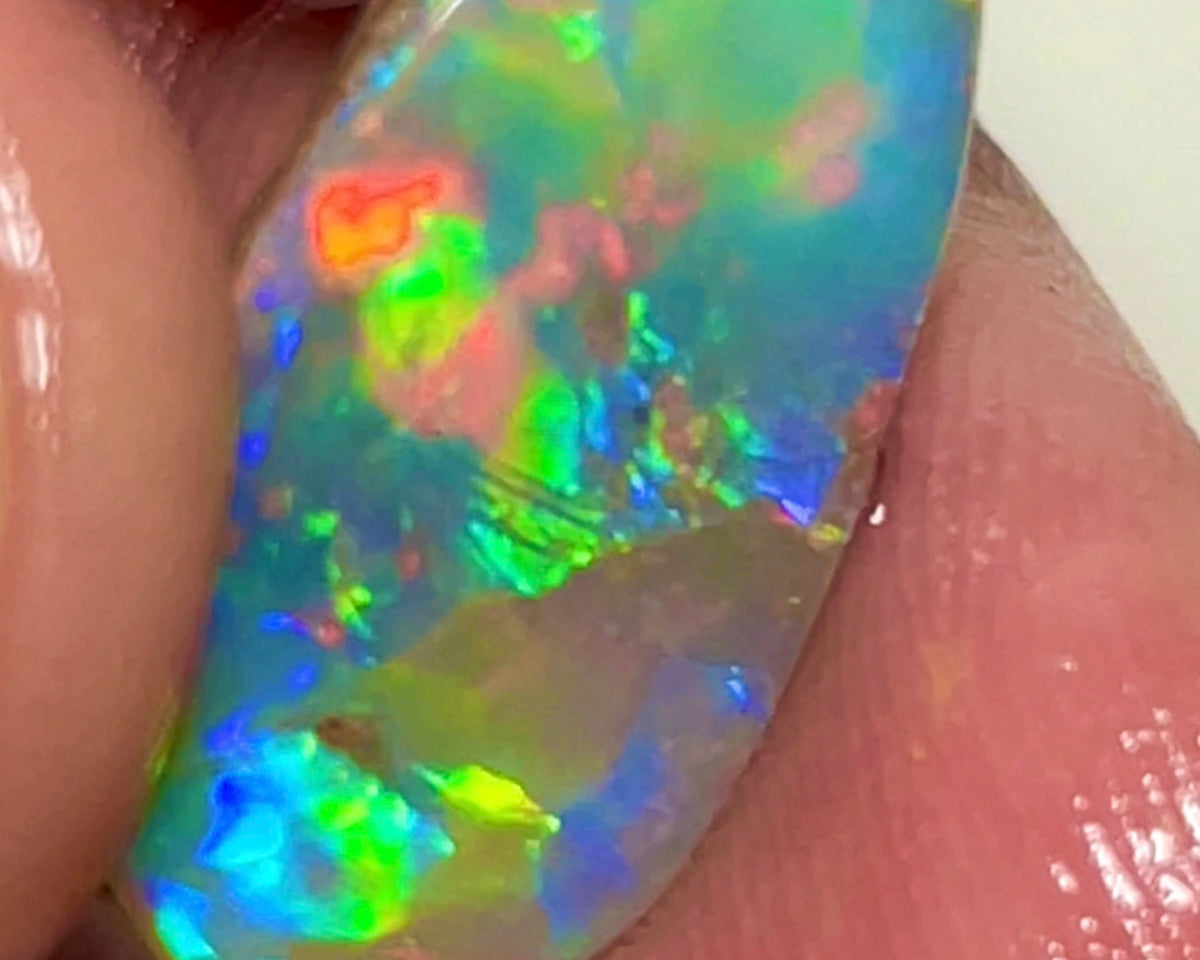 Bright Exotic Pinks & Reds with Electric Multifires 5.00cts Gem Quality Dark opal rub rough preform of Lightning  Ridge  21.00 x 11.00 x 3.00 mm NEW928