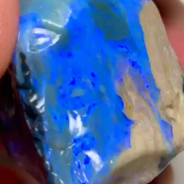 Huge Monster size Bright Miners Select Seam opal rough 200.00cts Lighting Ridge Stunner here to cut & polish  48.000 x 33.000 x 27.000 mm NEW918