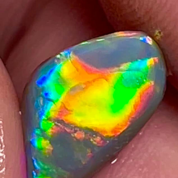 Lightning Ridge Small Opal Rough/Rub/Preform Dark Base Knobby Gem Grade From the Miners Bench® 1.5cts Stunning Bright Multi fires 13x7x2mm MFB48