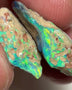 Stunning Pair of Coocoran rough opal formations 24.50cts Stunning Bright Yellow & Greens dominant fires 25x12x8 & 20x14x7mm  NSW157