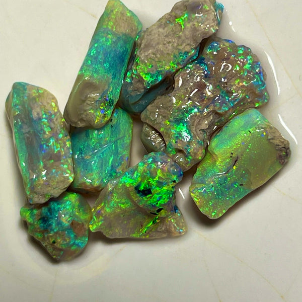 Bright & Vibrant Yellow Dominant Knobby opal rough 21.00cts Stunning Lighting Ridge Material to cut 16x8x6 to 8x7x5 mm NEW906