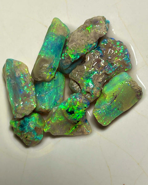 Bright & Vibrant Yellow Dominant Knobby opal rough 21.00cts Stunning Lighting Ridge Material to cut 16x8x6 to 8x7x5 mm NEW906