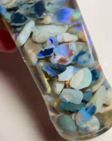 Knobby Seam & Fossil opal rough Lightning Ridge 255.00cts Lots Bright Colours to go at 20x14x4 to 8x6x5mm NEW908