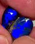 Lightning Ridge Rough / Rubs / preforms Blue on Black Crystal Knobby opal Miners Bench® 7.2cts Gorgeous Bright Fires 16x11x2mm & 14x8x3mm WAD32