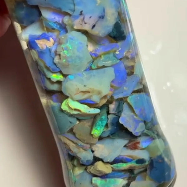 Lightning Ridge Mostly Seam Opal rough 255.00cts Lots of Colours to go at :) 17x11x6 to 6x5x2 mm Sold as Gamble NSW198