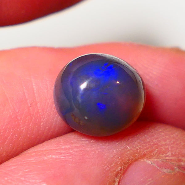 Lightning Ridge Dark Crystal Opal Super High Dome Gemstone 5.75cts Jewellery Grade N5 Body Tone B3 Brightness  Rolling Flash Royal Blues in deep bar 11x10x7mm 0707