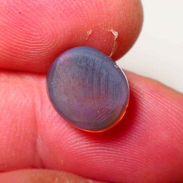 Lightning Ridge Dark Crystal Opal Super High Dome Gemstone 5.75cts Jewellery Grade N5 Body Tone B3 Brightness  Rolling Flash Royal Blues in deep bar 11x10x7mm 0707