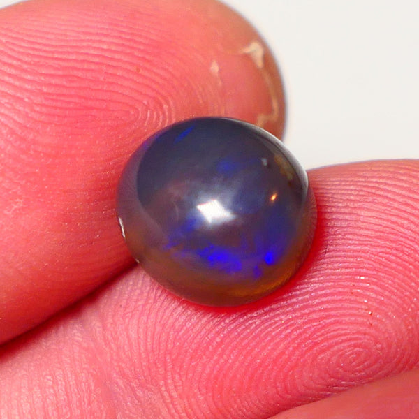 Lightning Ridge Dark Crystal Opal Super High Dome Gemstone 5.75cts Jewellery Grade N5 Body Tone B3 Brightness  Rolling Flash Royal Blues in deep bar 11x10x7mm 0707