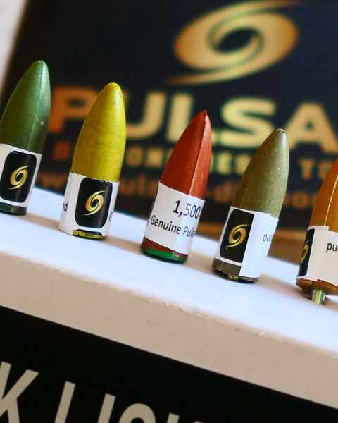 PULSAR DIAMOND™ RESIN POINTS MK2'S COLOUR CODED LAPIDARY TURBO RESIN BURRS FOR DREMEL & ROTARY TOOLS 3MM SHAFT SET of 7 GRITS