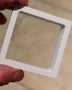 Miners Bench® Single 1 x Transparent Window Display Box Opal / Jewellery / Trinket  Suspended Type White Size 7cm x 7cm x 2cm SKU#FDSW