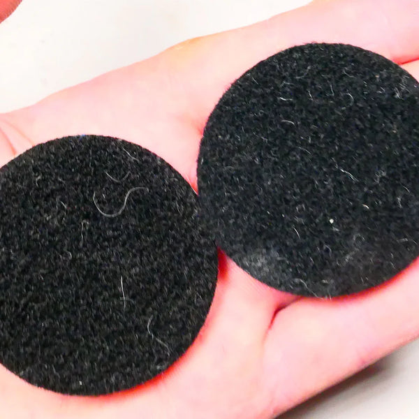 PULSAR DIAMOND® Little Lapper 2"/50mm Felt Polishing Wheels for Cerium oxide and Diamond paste Hook & Loop Backed Pack of 2 Lapidary Rocks Glass
