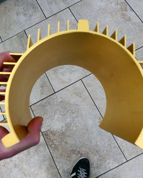 PULSAR DIAMOND® Gold Anodised Aluminium Motor Cooler / Heat Sink Fits various  6"/150mm Cabbing Machines Like Pulsar / Vevor / Cab King / Others Pimp Your Lapidary machine Now