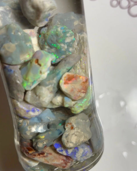 Lightning Ridge knobby opal rough 235cts Lots Multicolours to gamble 26x11x3 to 13x8x3mm NSW079 (jar not included)