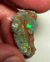 Lightning Ridge Opal Rough Untouched Dark Crystal Base Seam Formation 9.25ts Stunning Bright Multicolour 27x14x4mm NSW139
