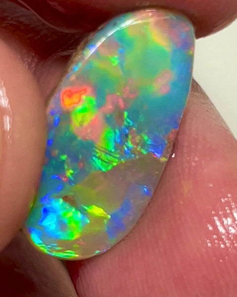 Bright Exotic Pinks & Reds with Electric Multifires 5.00cts Gem Quality Dark opal rub rough preform of Lightning  Ridge  21.00 x 11.00 x 3.00 mm NEW928
