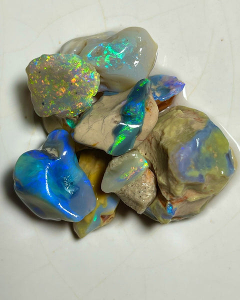 Super Bright & colourful knobby & seam rough 79.00cts Lighting Ridge Stunners to cut & polish  21x20x17 to 10x9x7 mm NEW919