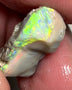 Lightning Ridge 9.5cts Dark base Seam Opal rough Gorgeous Bright Multicolours 20x9x6mm 1101