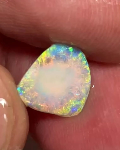 Pinks Lady's ? Lightning Ridge knobby opal rub/preform 1.75cts Gorgeous Pink dominant Multifires to polish & set 11.00x 10.00x 2.00mm NEW956