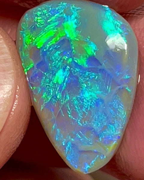 Top Gem Medium Dome Opal Rub 5.00cts Lightning Ridge Bright Clean gorgeous tones of Blues & Greens STUNNER!!!! 16.00x13.00x3.00mm NEW923