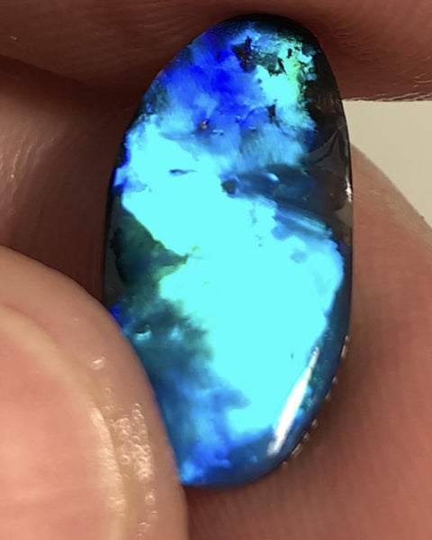 Australian N1 Black Opal Rub GEM Grade 2.15cts MULGA® FIELD Brightness 10/5 Extremely Vibrant & Rich fires & gorgeous broad pattern WSB166
