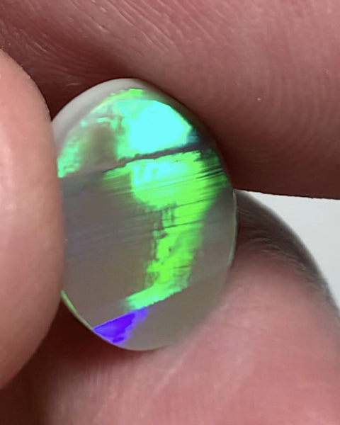 Australian Semi Black Opal Gemstone 2.6cts N7 Body Tone B1 Gem Grade Brightness Amazing  Multi fires & broad flash pattern 15x10x2mm WSB314