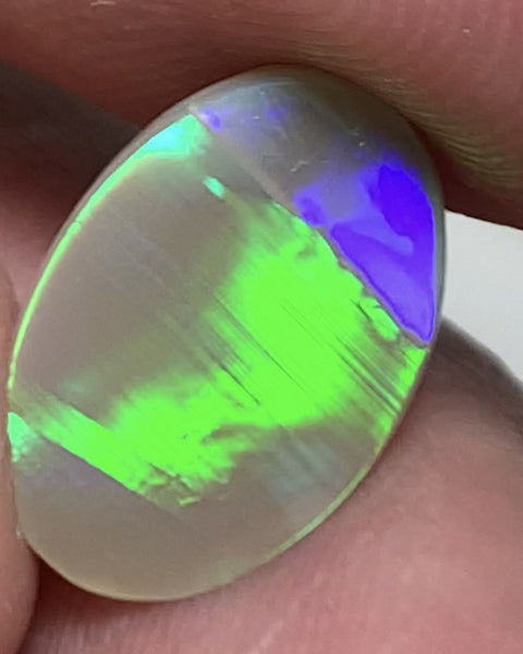 Australian Semi Black Opal Gemstone 2.6cts N7 Body Tone B1 Gem Grade Brightness Amazing  Multi fires & broad flash pattern 15x10x2mm WSB314
