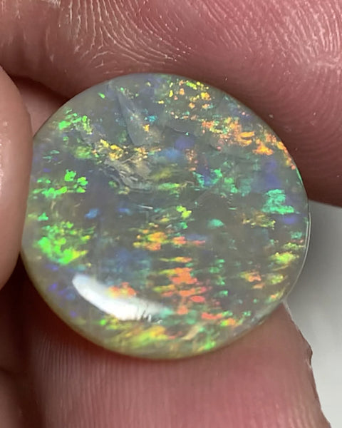 Australian Semi Black Crystal Opal Gemstone 10cts Vintage 40yrs+ Lambina SA N7 Body Tone B5 Brightness Stunning Multi fires & Floral pattern 17x17x4mm WSR74