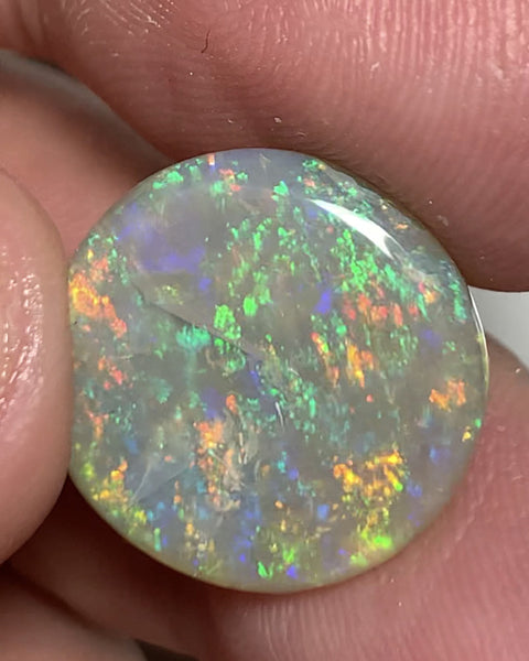 Australian Semi Black Crystal Opal Gemstone 10cts Vintage 40yrs+ Lambina SA N7 Body Tone B5 Brightness Stunning Multi fires & Floral pattern 17x17x4mm WSR74