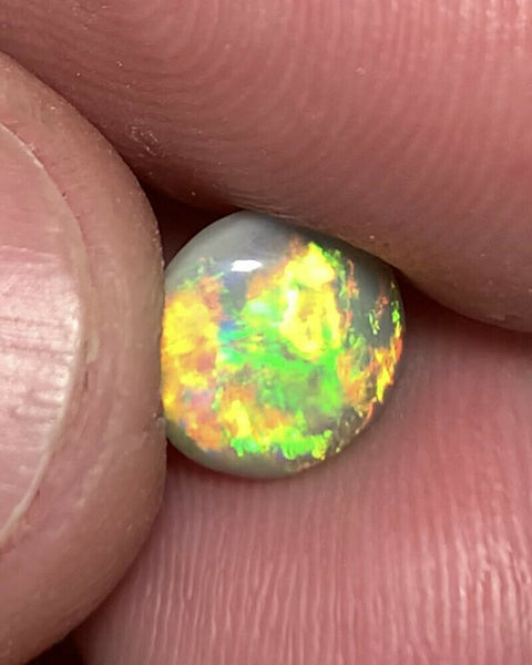 Australian Semi Black Opal Gemstone 1.2cts N6 Body Tone B1 Brightness Stunning Multi fires & Broad flash pattern 8x8x2.5mm  GEM02