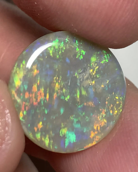 Australian Semi Black Crystal Opal Gemstone 10cts Vintage 40yrs+ Lambina SA N7 Body Tone B5 Brightness Stunning Multi fires & Floral pattern 17x17x4mm WSR74
