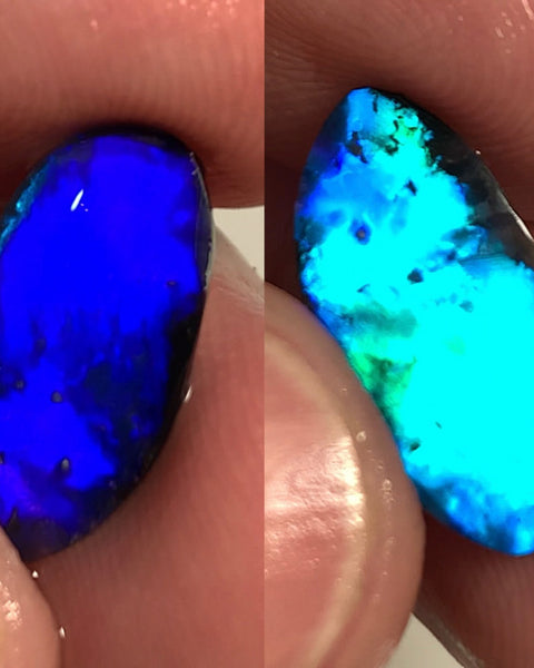 Australian N1 Black Opal Rub GEM Grade 2.15cts MULGA® FIELD Brightness 10/5 Extremely Vibrant & Rich fires & gorgeous broad pattern WSB166